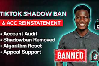 audit and fix your tiktok account shadowban issues, fix shop reinstatement