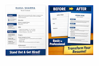 design a professional CV or resume