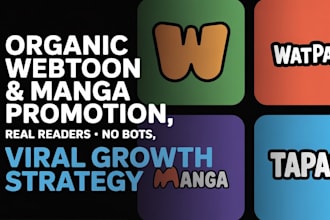promote your webtoon, manga, or wattpad story organically