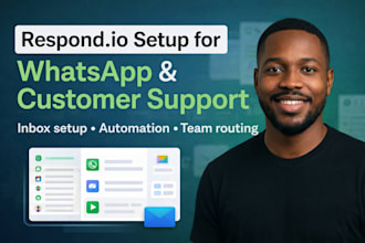 set up respond io for whatsapp and customer support inbox