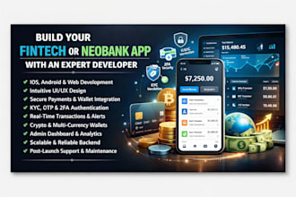develop fintech app money transfer app neobank app wallet app p2p app bnpl app
