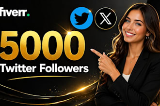 5000 twitter followers as your need