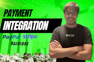 integrate stripe, paypal, and razorpay payment gateway in your website