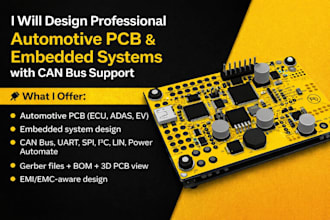 develop stm32 can bus or lin bus firmware for automotive systems