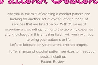 review your crochet pattern