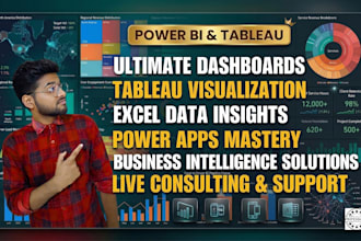 create your business dashboard and reports in power bi and tableau