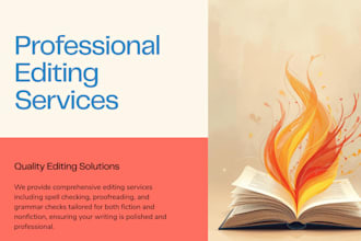 proofread, edit, grammar and spell check english document