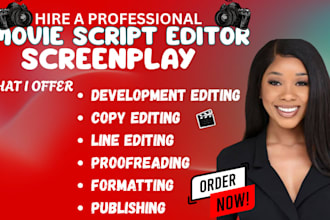 be your professional screenplay writer and script editor