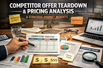 do competitor offer teardown, pricing analysis with strategic market insights