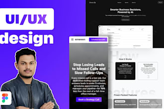 do ui ux for saas, websites, ecommerce, fintech in figma