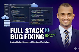 debug and fix react frontend and spring boot backend issues