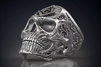 do modern 3d jewelry design, gemstone setting, cad rings, pendants and grillz