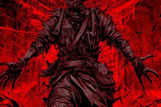 design an bloody horror illustration