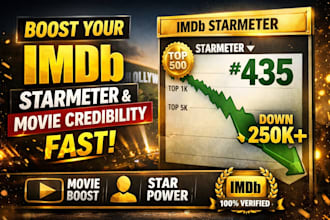 boost your imdb movie promotion, starmeter ranking, and  movie credibility fast