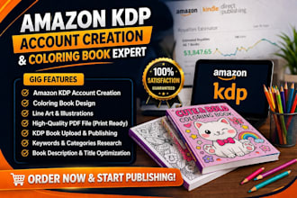 guide beginners through amazon KDP account creation and coloring book setup
