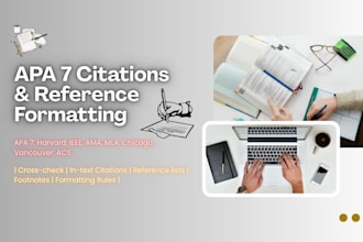 format and fix citations and references in apa 7 style