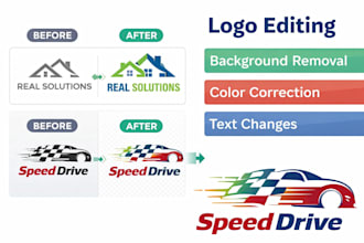 edit, redesign and improve your logo professionally
