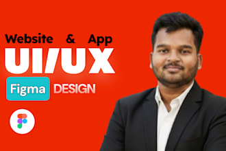design mordern and minimal UI UX in figma for websites, apps