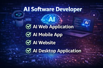 build ai chatbot, ai web application, ai website and ai software developer