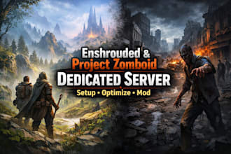 setup, optimize, and mod your enshrouded or project zomboid dedicated server