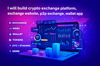 build crypto exchange platform, exchange website, p2p exchange, wallet app