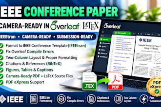 format your ieee conference paper camera ready in overleaf latex PDF express