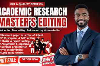 edit, format, proofread academic research, thesis, research proposal, and phd