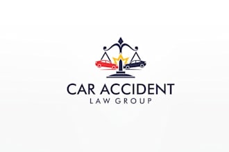 create best quality justice brand logo for a law firm