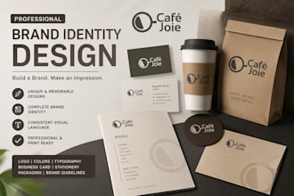 design a complete brand identity for cafe