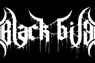 design a killer black metal and death metal logo for you