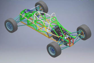 design realistic 3d sport car chassis,3d interior vehicle suspension,solidworks