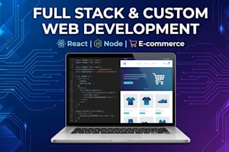 make fullstack web apps and ecommerce websites