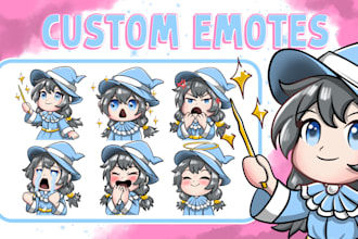 draw custom twitch emotes, chibi emotes and badges