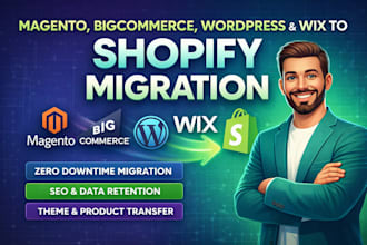 transfer copy migrate wix woocommerce wordpress website to shopify migration
