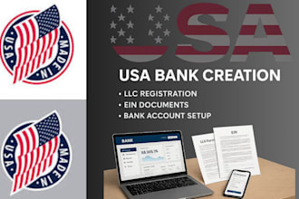 register US llc get ein for llc and open business bank account USA