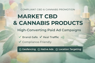 market cbd cannabis thc products with high converting paid geofencin ad campaign