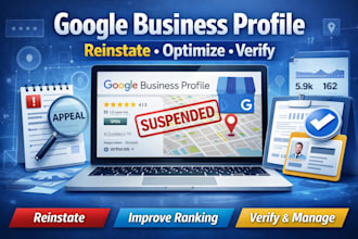 reinstate suspended gmb profile, gmb ranking, gmb listing, gmb post, report gmb