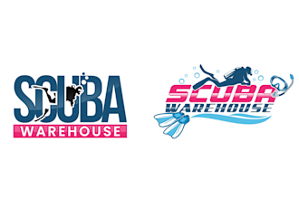design a custom modern scuba diving logo