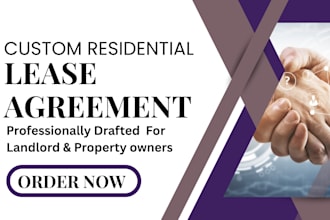 draft a custom residential lease agreement for your rental property