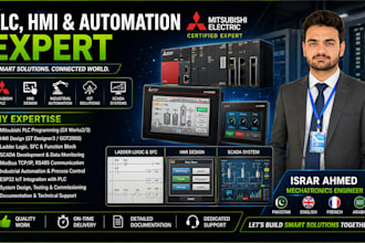 do mitsubish plc programming, hmi, scada, vfd programming