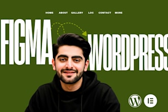 convert figma to wordpress elementor website design
