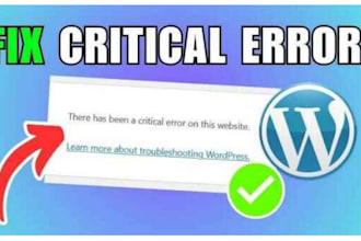 resolve wordpress critical error,restore your broken website