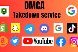 send dmca takedown notices to remove pirated,illegall,leaked,defaming content