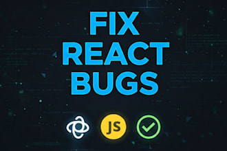 fix bugs and errors in your react application and websites