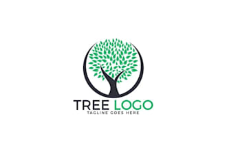 design professional tree business logo