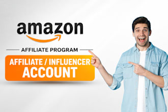 create amazon affiliate or associate account or influencer account store approve
