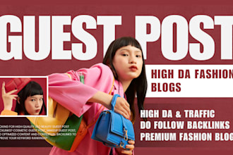 do fashion guest post on high da 50 fashion, beauty, wedding blogs