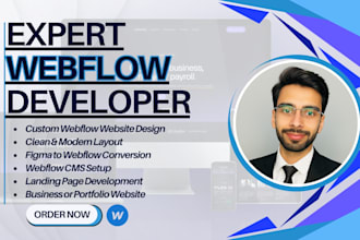 build a clean, modern webflow website with expert precision