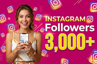 instantly get 3000 real instagram followers
