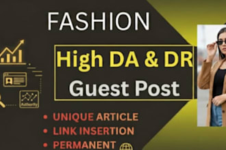 do fashion guest post on high da fashion blogs